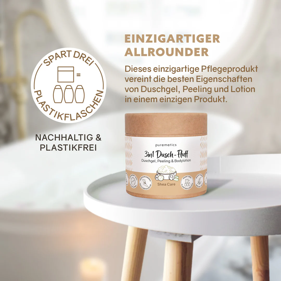 3 in 1 Intensiv Dusch-Fluff Shea Care