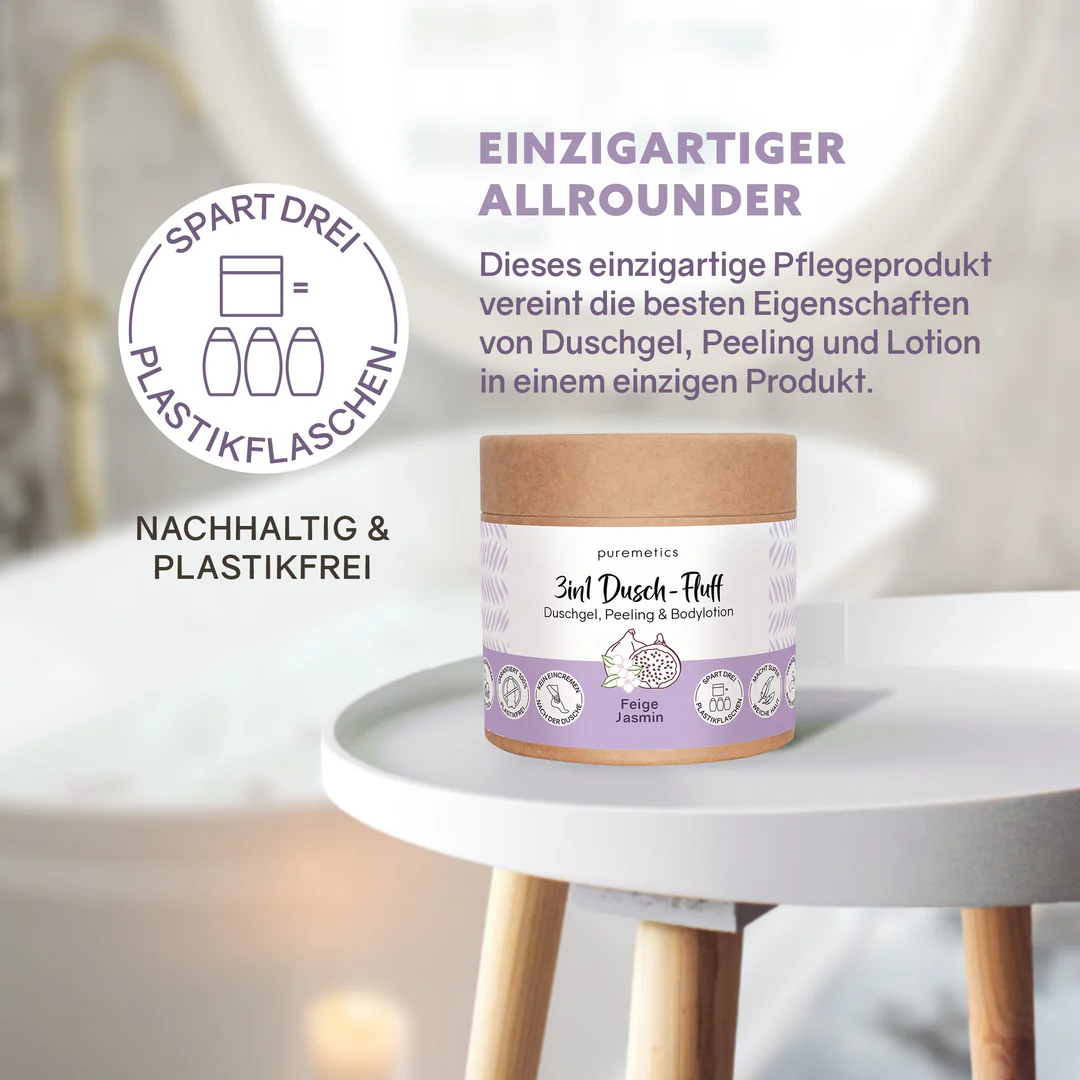 3 in 1 Dusch-Fluff Feige Jasmin