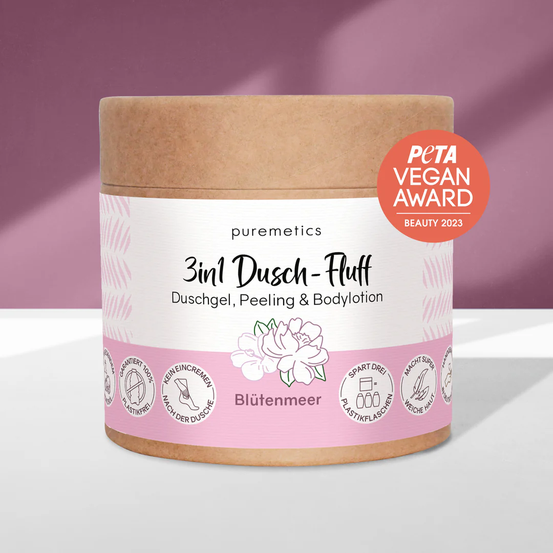 3 in 1 Dusch-Fluff Blütenmeer