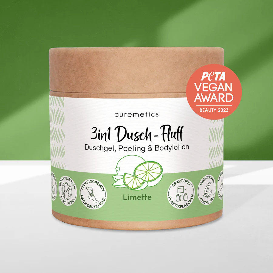 3 in 1 Dusch-Fluff Limette
