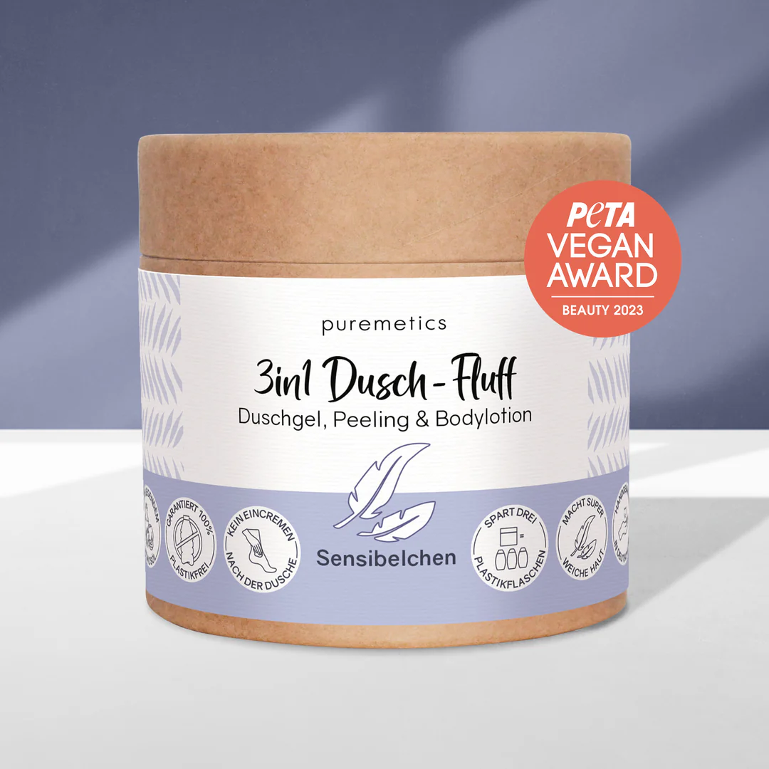 3 in 1 Dusch-Fluff Sensibelchen